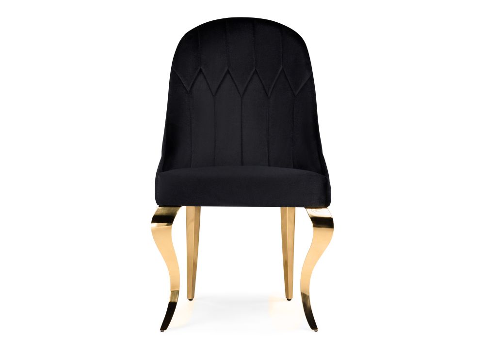 Стул на металлокаркасе Gustav black / gold
