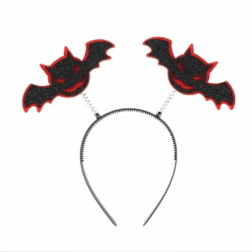 Ободок Летучие мыши Черный/Красный