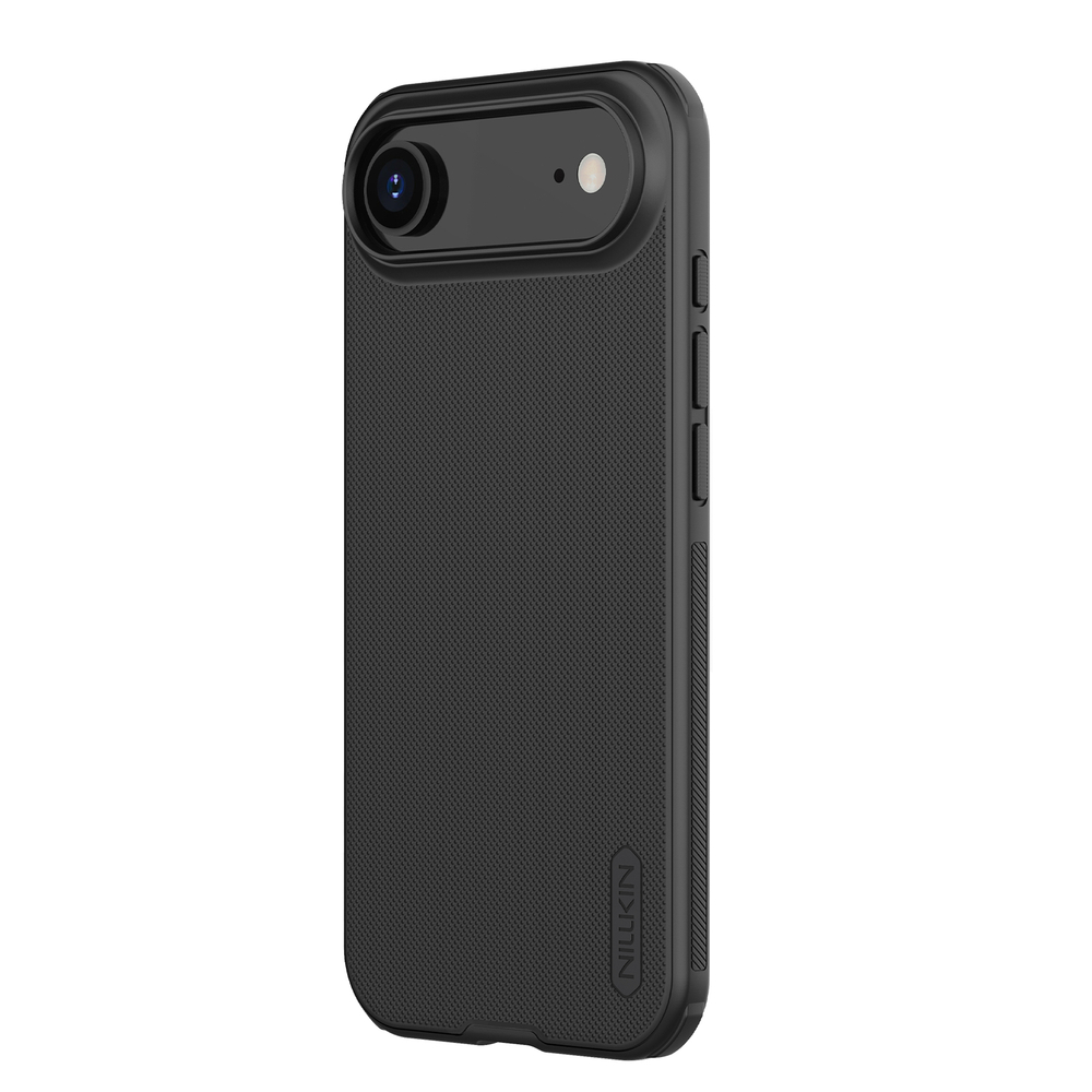 Противоударный чехол черного цвета от Nillkin для iPhone 17 Air, серия Super Frosted Shield Pro