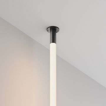 Основание для накладного монтажа системы Shelf с внешней резьбой с вводом питания CA022BO-P-B черный Accessories for system Shelf Maytoni