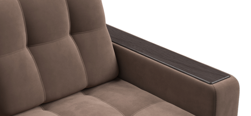 Босс кресло-кровать Велюр Монолит мокко