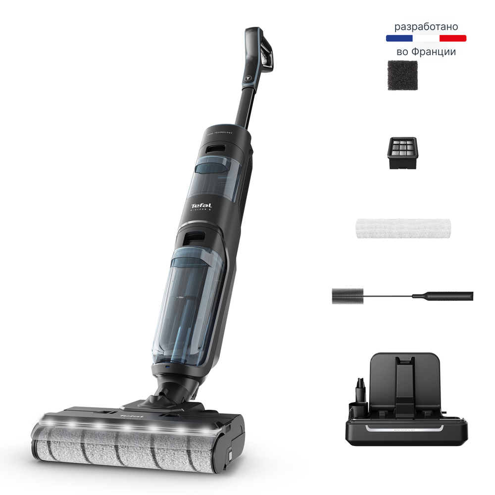 Моющий беспроводной пылесос Tefal X-Clean 5 GF5555F0