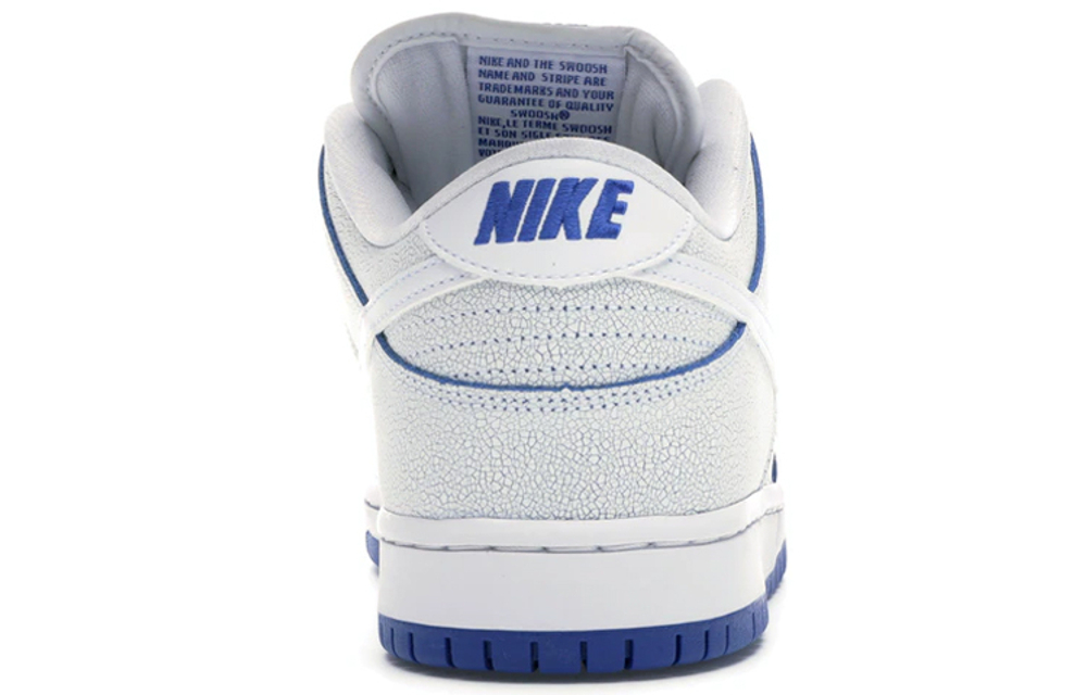 Nike Dunk SB PRM burst pattern buckle buckle low-top sneakers for men and women the same style white and blue