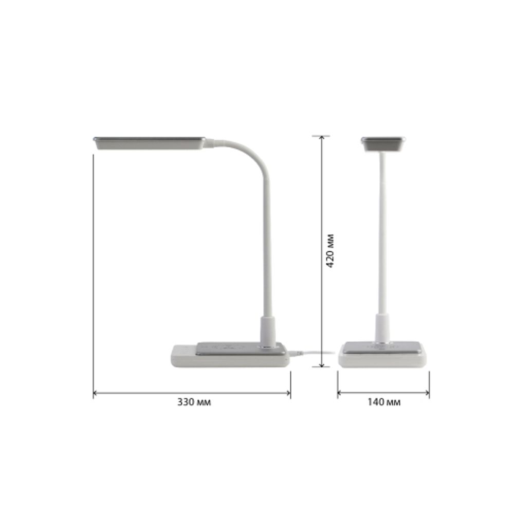 Настольный светильник ЭРА NLED-499-10W-W светодиодный белый