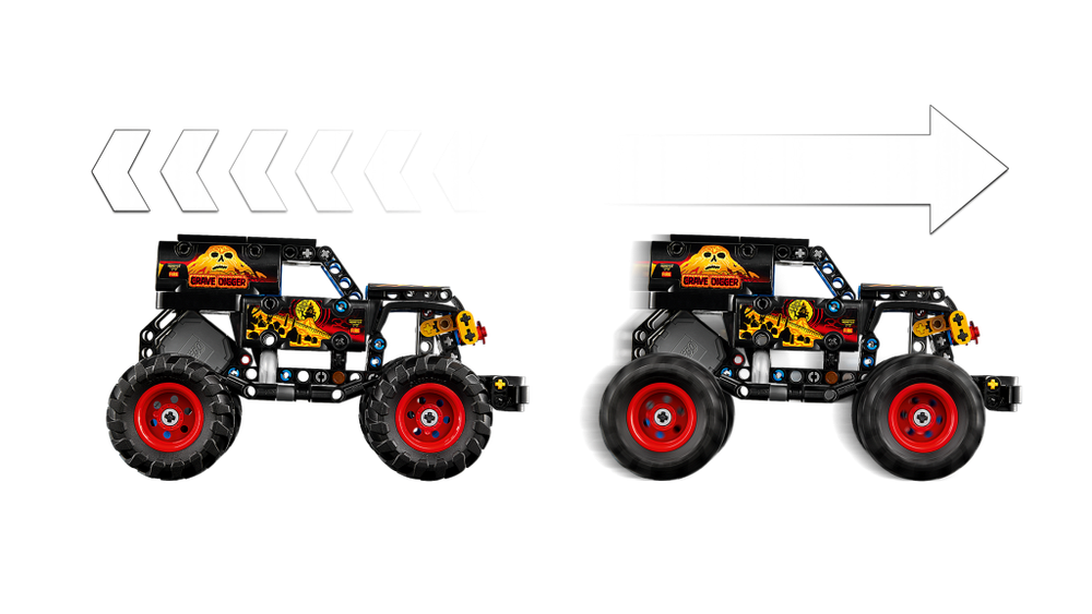Конструктор LEGO Technic 42219 лего Монстер Джем Гробокопатель, Monster Jam Grave Digger, оригинал LEGO