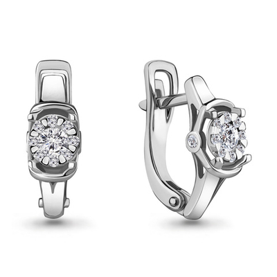 942459А Серьги из Золота с бриллиантами из коллекции "Merilyn"