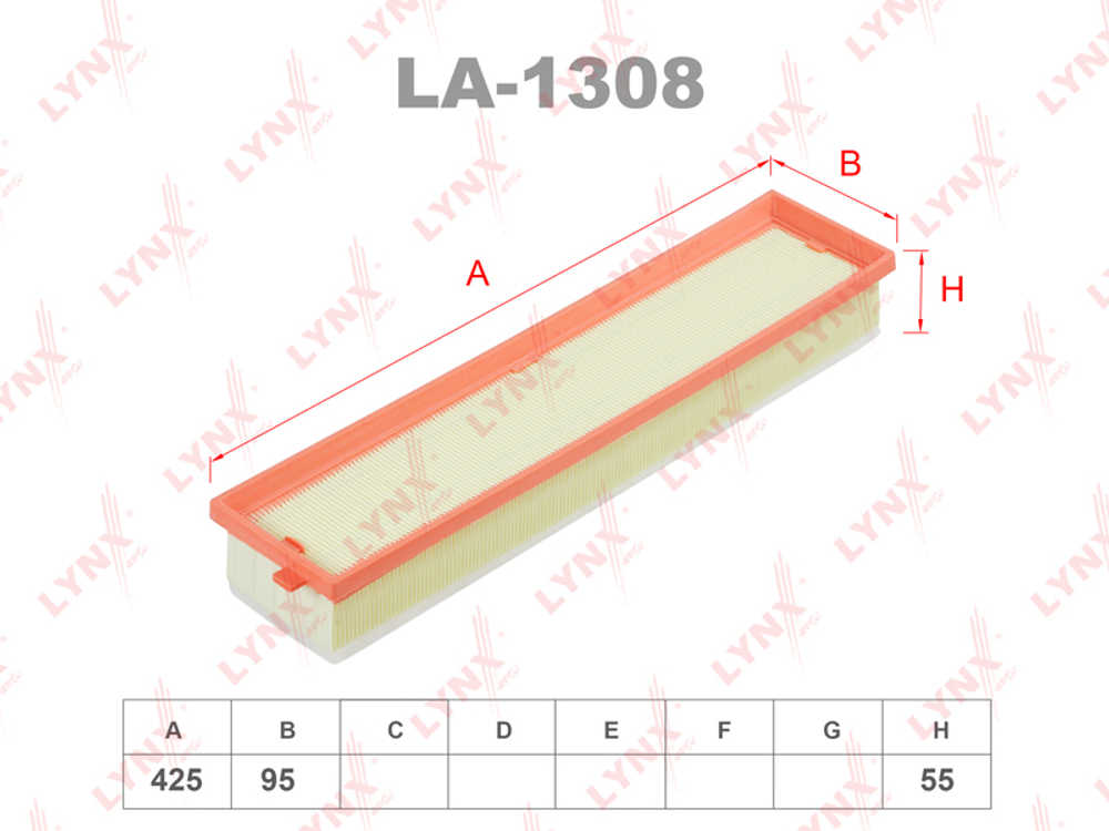 Фильтр воздушный  LYNX   LA-1308