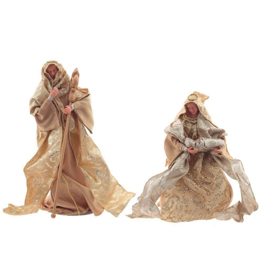 GAEM Набор из 2-х декоративных фигурок "Рождение Иисуса", L26 W18 H40 см