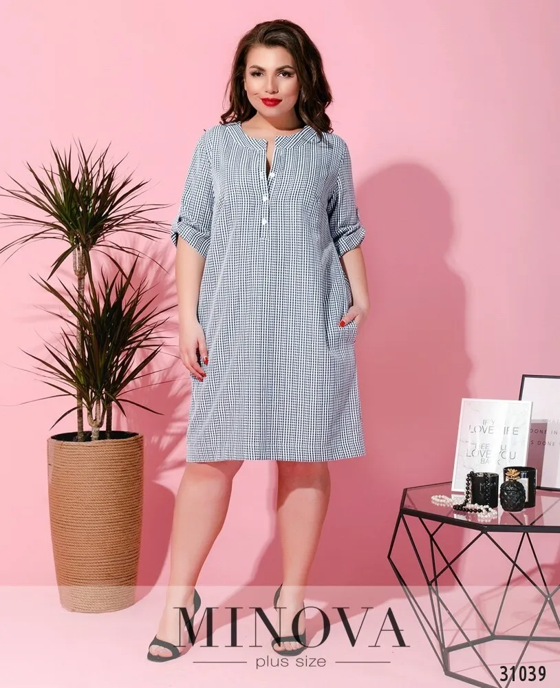 Платье 18-17-синий Minova