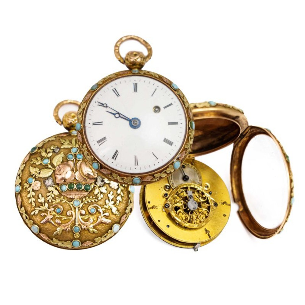 Антикварные карманные часы эпохи Ампира