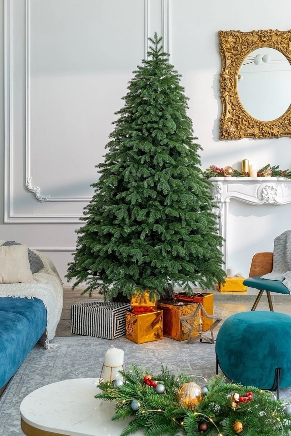 Ель искусственная «Марьевская» (Литая+пвх) 240 см / 2,4 м