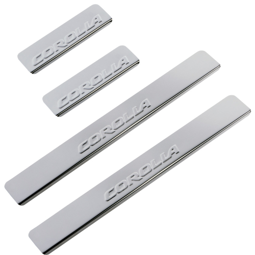 *Накладки порога декоративные Toyota Corolla <-2013 (к-т 4шт) Dollex