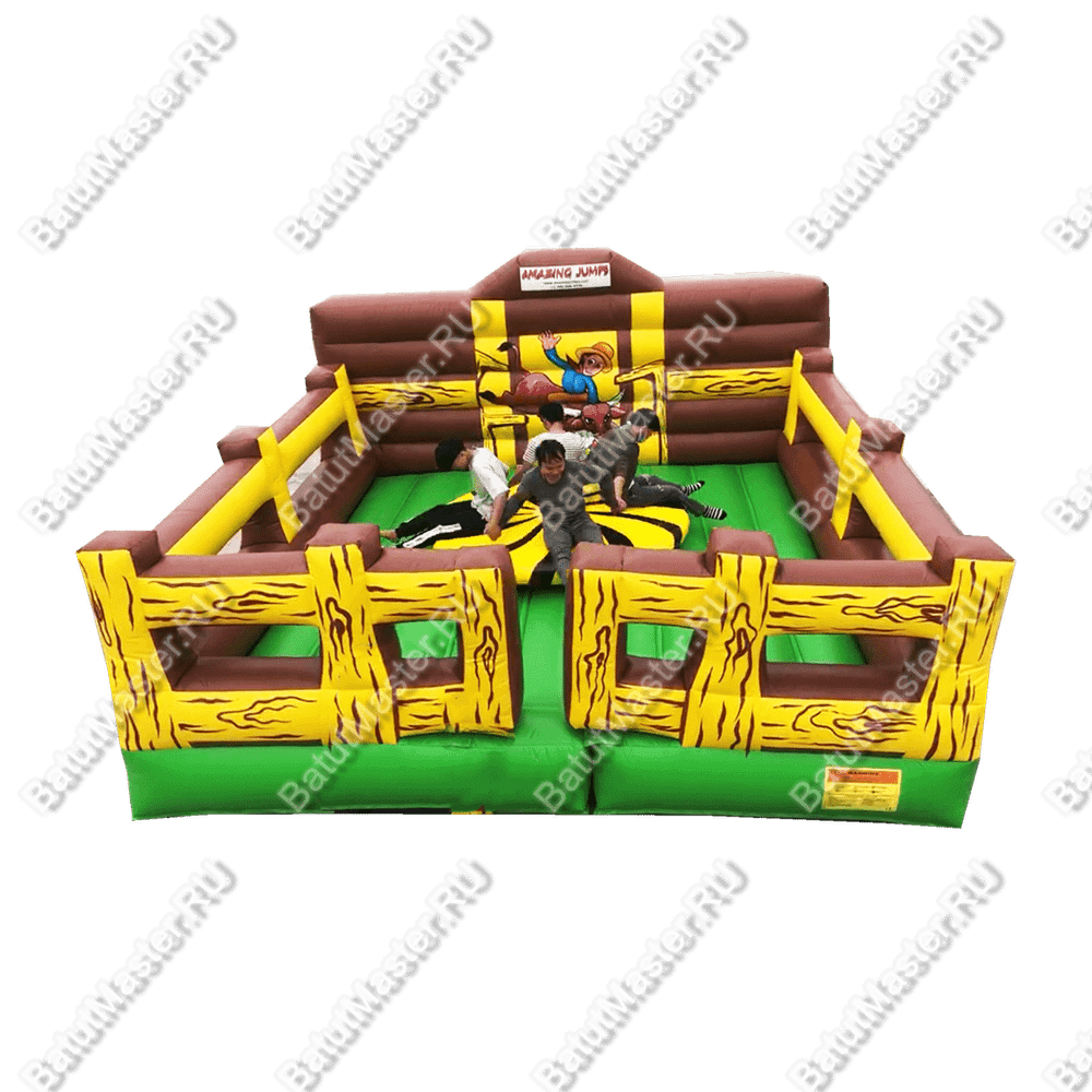 Надувной аттракцион Родео "Карусель", карусель+батут