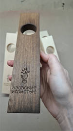 Подставка для бутылку деревянная, с покраской