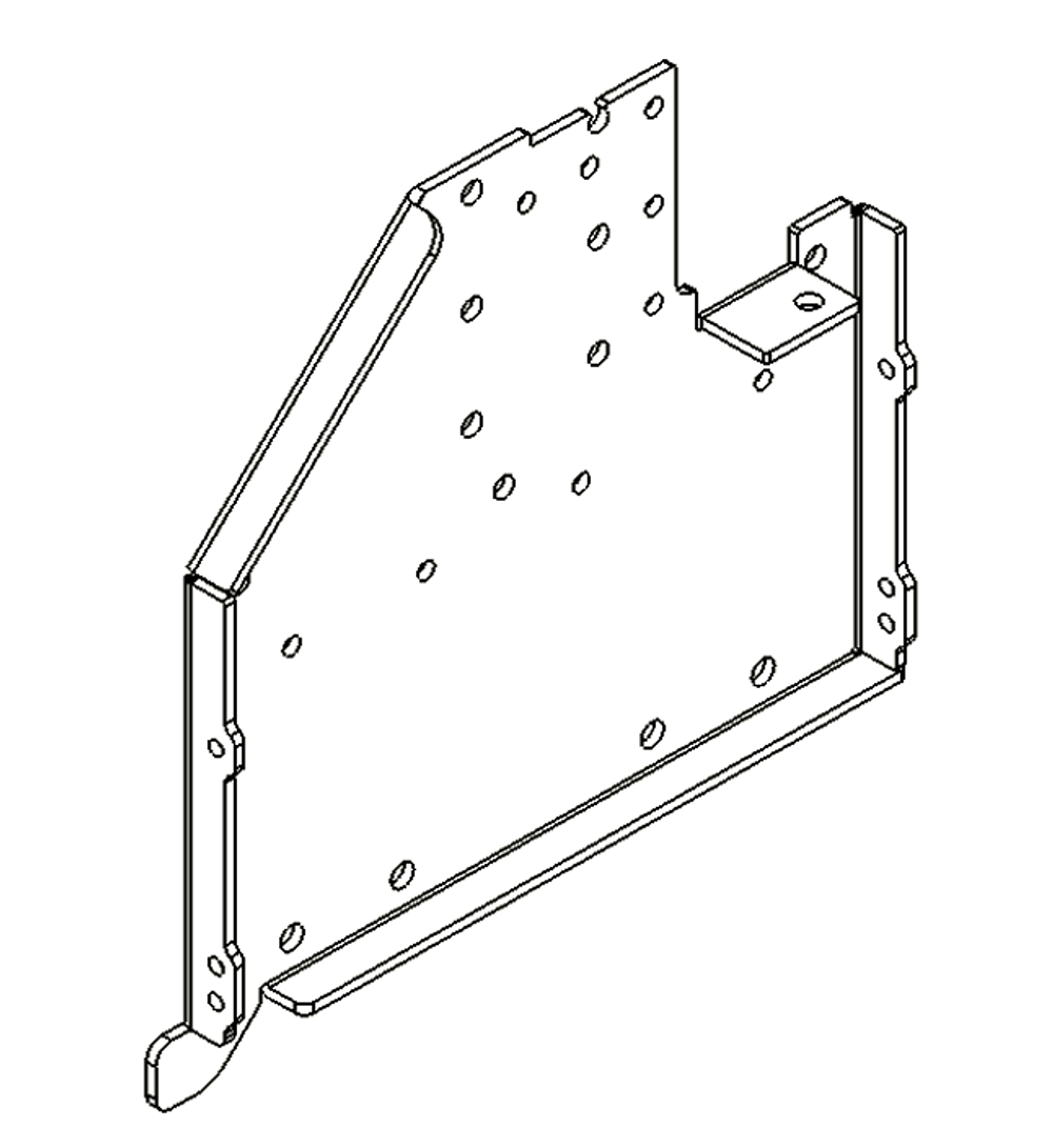Пластина основания оси Y левая Restart