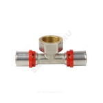 Тройник МП латунь никель пресс Дн 20х3/4"х20 ВР ГОСТ 32415-2013 8011 Aquasfera 8011-03