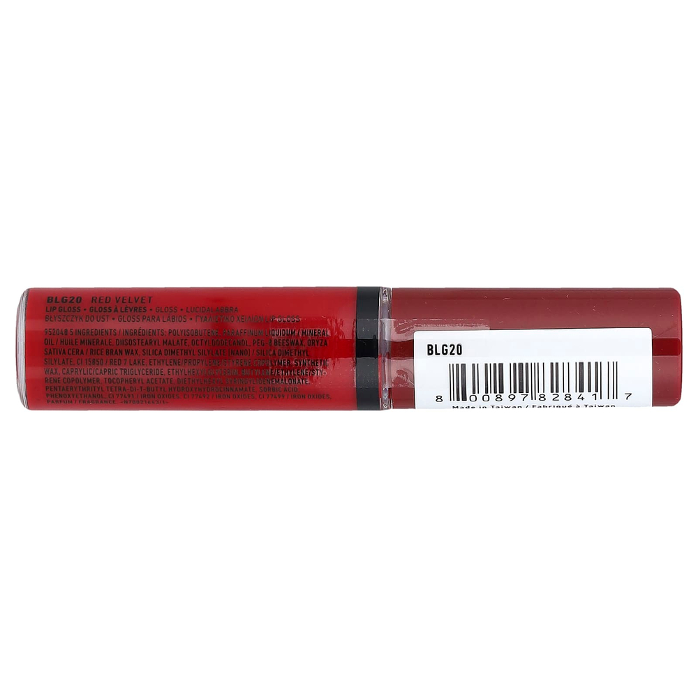 NYX Professional Makeup, Butter Gloss, блеск для губ, красный бархат 20, 8 мл (0,27 жидк. Унции)
