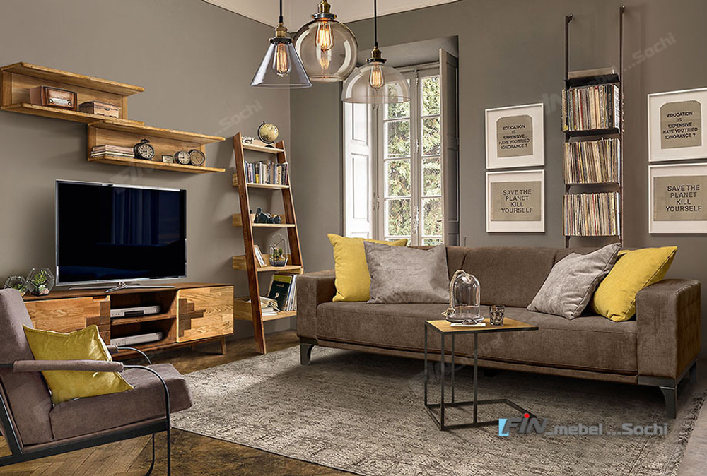 арт. 5062 ДУБ Стеллаж "Irving Design" (2 цвета) ШхВхГ: 640х1800х400
