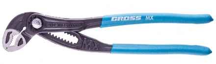 Клещи переставные 250 мм кнопочный механизм, обливные рукоятки, "Gross"	15727