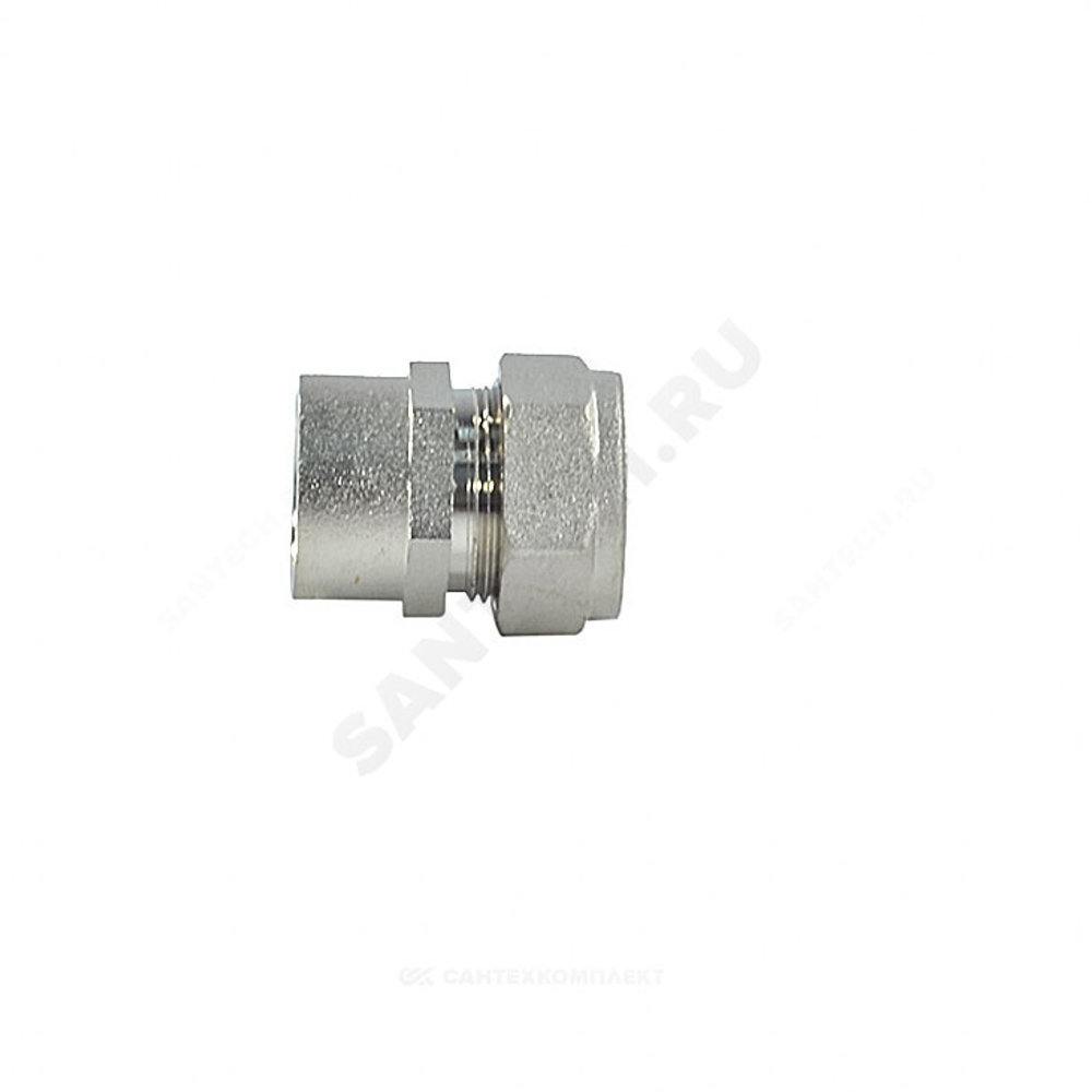 Муфта латунь никель 15Aх1/2" обжим/ВР STAHLMANN SSFL1501/2NEF