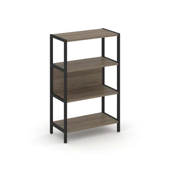 Shelf System Односекционный стеллаж трехярусный SN.STM-311 Вяз Благородный/Металл Черный 810*400*124