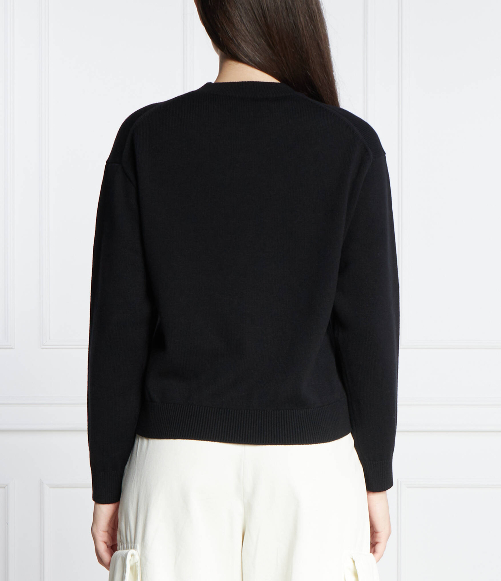 Хлопковый свитер Kenzo - черный(FD62PU4263BB)