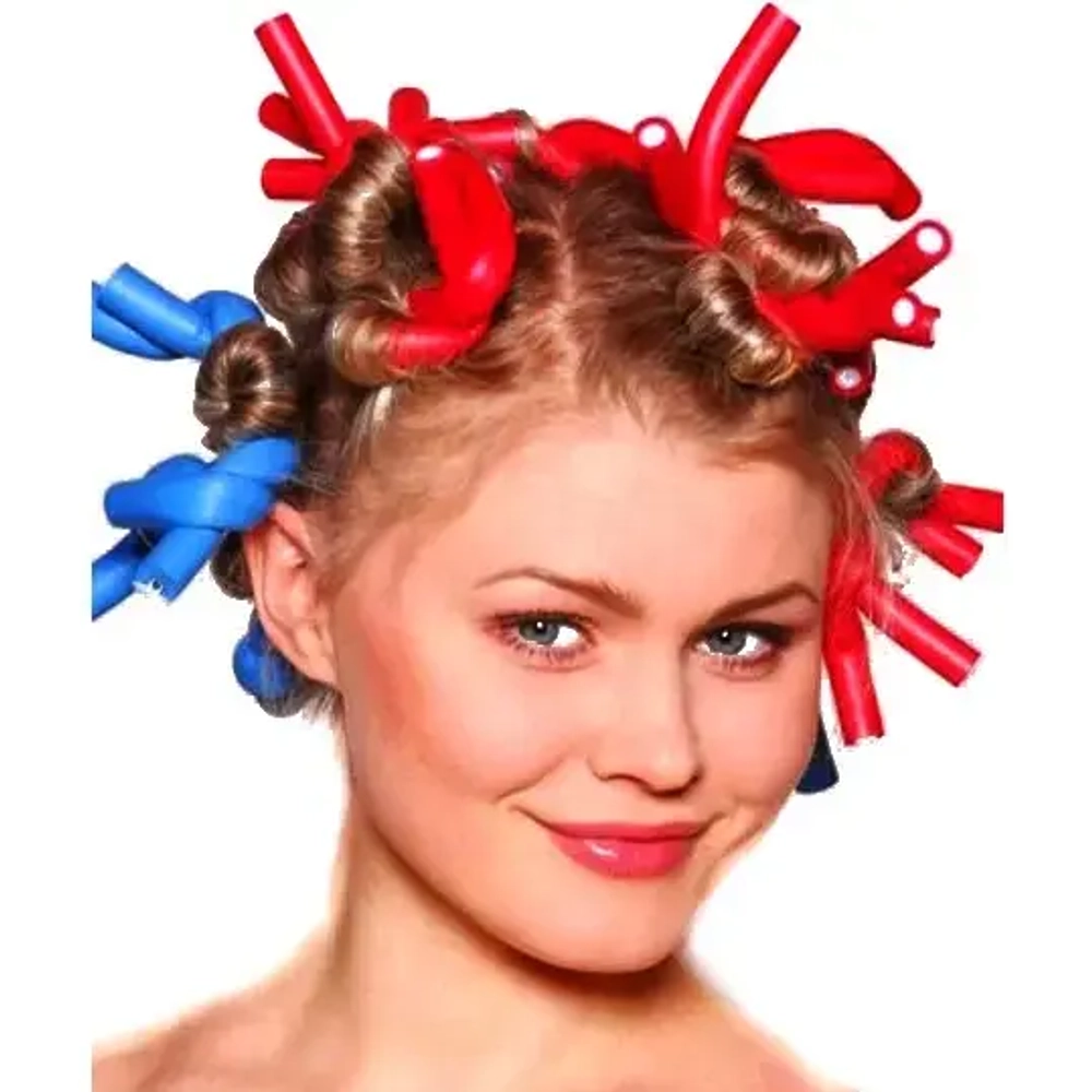 Бигуди бумеранги «Классические» 10шт, цвет микс, d-18мм, длина-24см