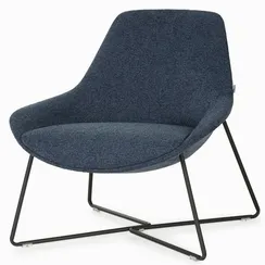 Лаунж-кресло Dione синяя ткань