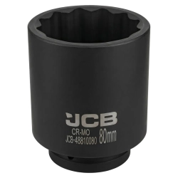 Головка ударная глубокая 80мм (12гр.), 1'' JCB JCB-48810080