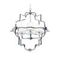 Подвесная люстра Lumina Deco Baltimore LDP 8020-4 CHR+WT