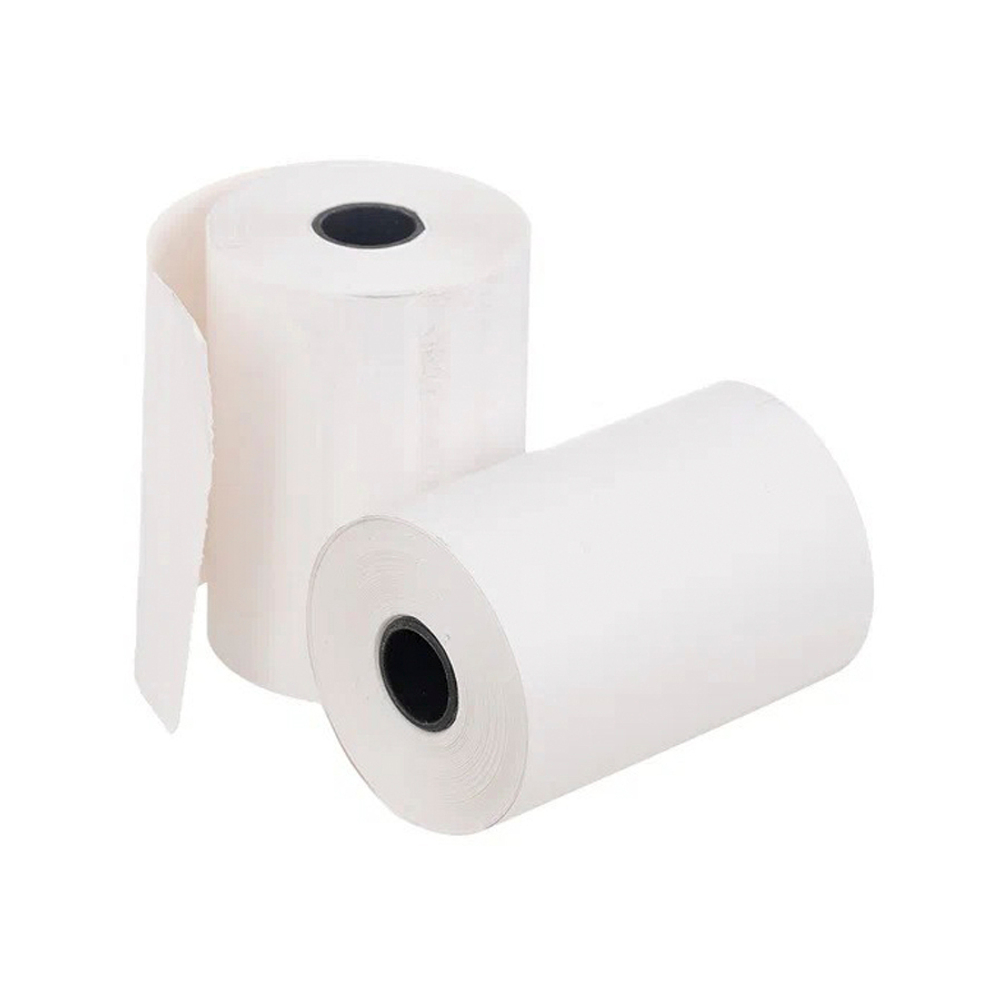 Чековая лента Basir из термобумаги, 57*40 мм, 8.8 м, втулка 12 мм, белая, 10 шт