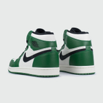 Кроссовки Nike Air Jordan 1 Wmns White / Green with Fur