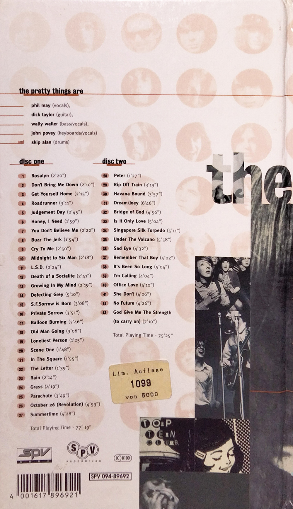 The Pretty Things / Unrepentant (The Anthology 1964-1995)(Limited Edition)(2CD)