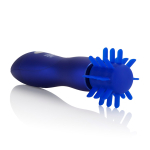 Синий вибратор Body & Soul Captivation с вращающимся наконечником (Цвет: синий)