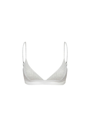 Топ на бретелях с резинкой AVRORA Светло-серый меланж