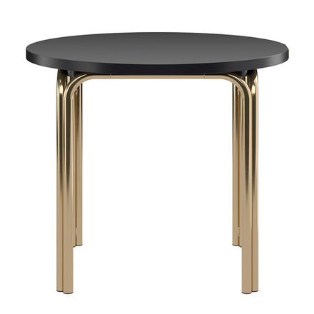 Столик кофейный LATITUDE Ror, 50 см, латунь/черный