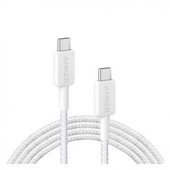 Кабель Anker Powerline 322 USB-C to USB-C 0.9м (A81F5H21) белый
