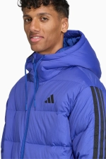 Куртка adidas Essentials 3-Stripes Puffer Down - синий