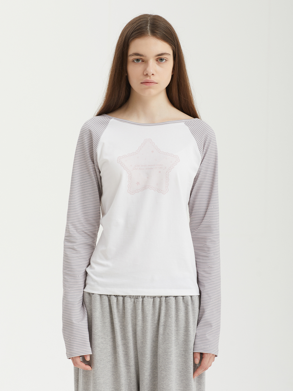 Женский Лонгслив Stripe Raglan