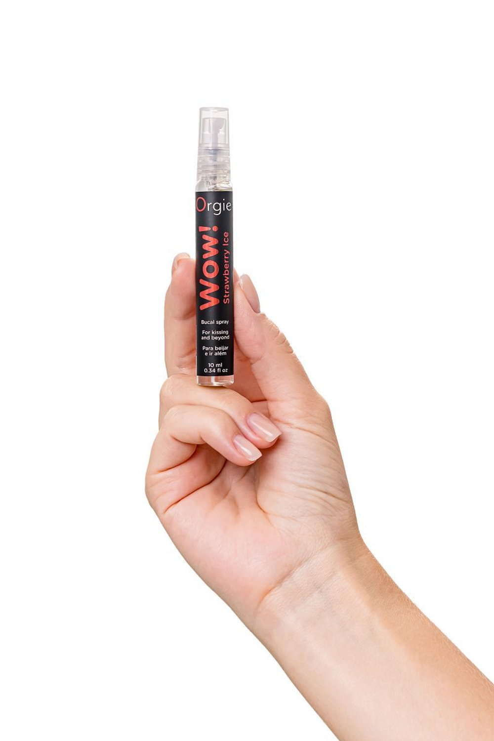 Спрей Wow! для глубоко минета. Strawberry Ice Blowjob Spray с охлаждающим и возбуждающим эффектом - 10 мл.