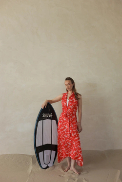 Летнее платье с жилеткой из вискозы