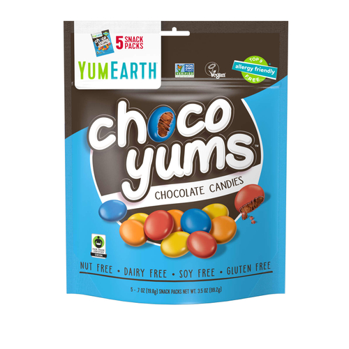 YumEarth, Choco Yums, шоколадные конфеты, 5 пакетиков по 19,8 г (0,7 унции)