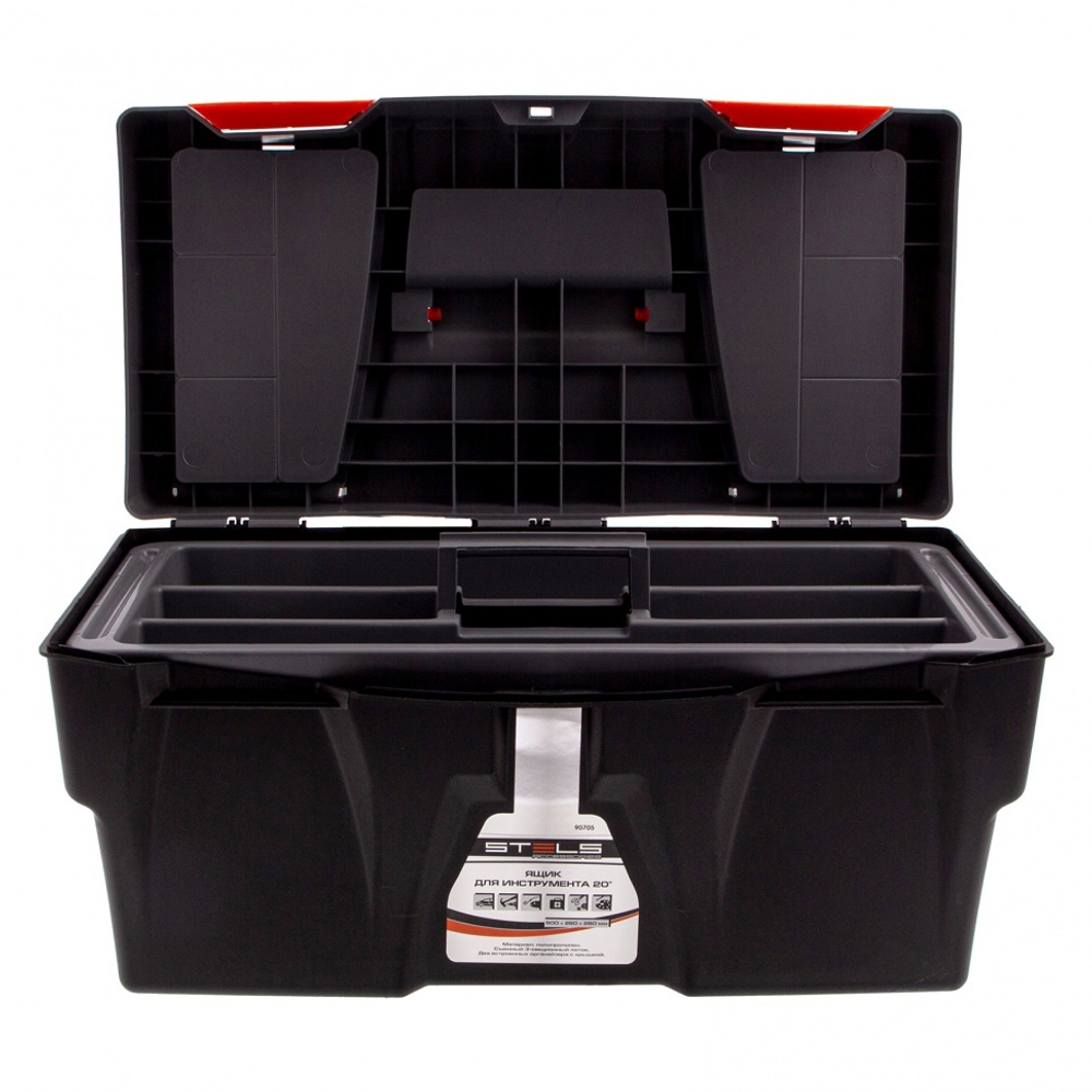 Ящик для инструмента 20", 500 х 260 х 260 мм, пластик Россия Stels