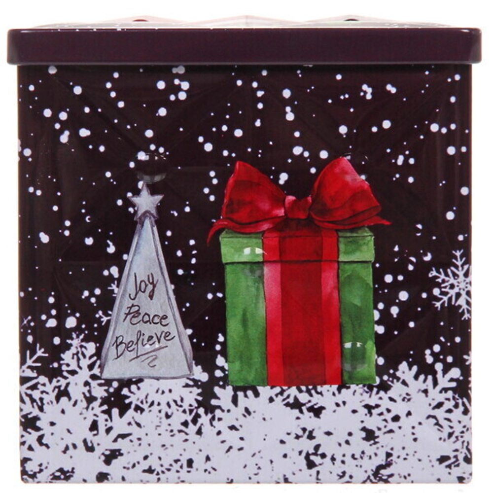 Банка жестяная 9*9*9см «Славный Дед Мороз»