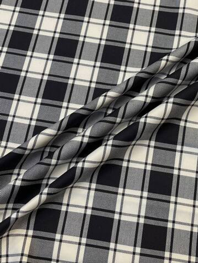 Хлопок Albini в черно-белую клетку