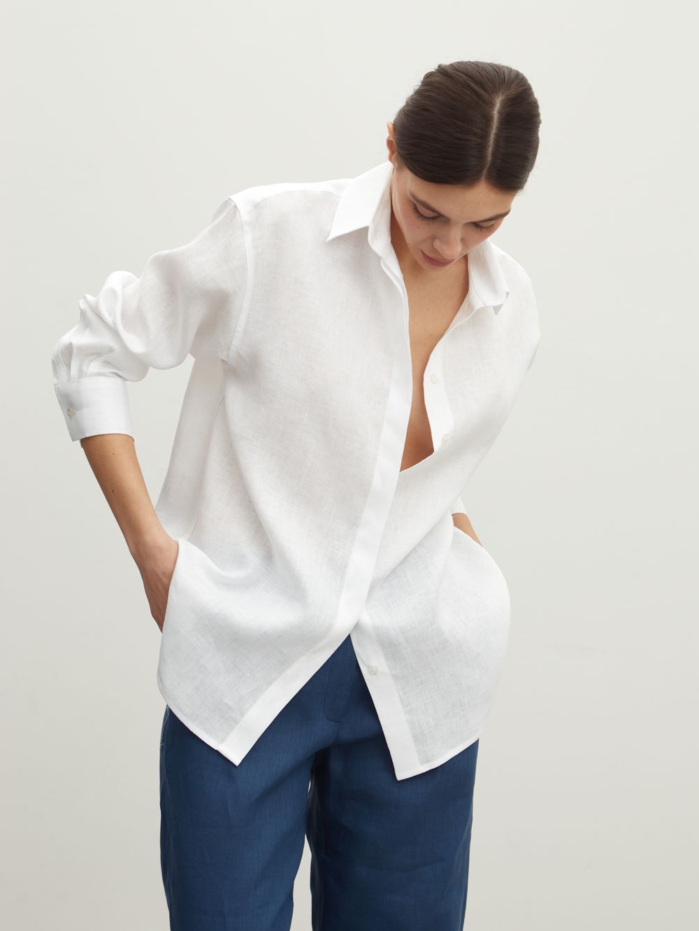 Рубашка Хельсинки Белый лен