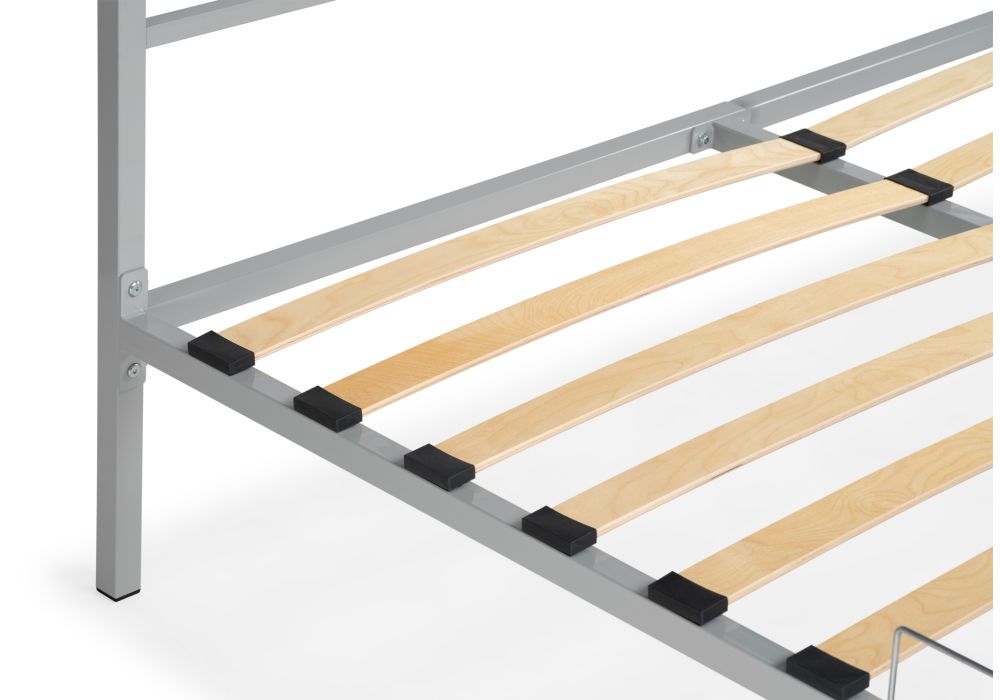 Двуспальная кровать Фади 160х200 серая