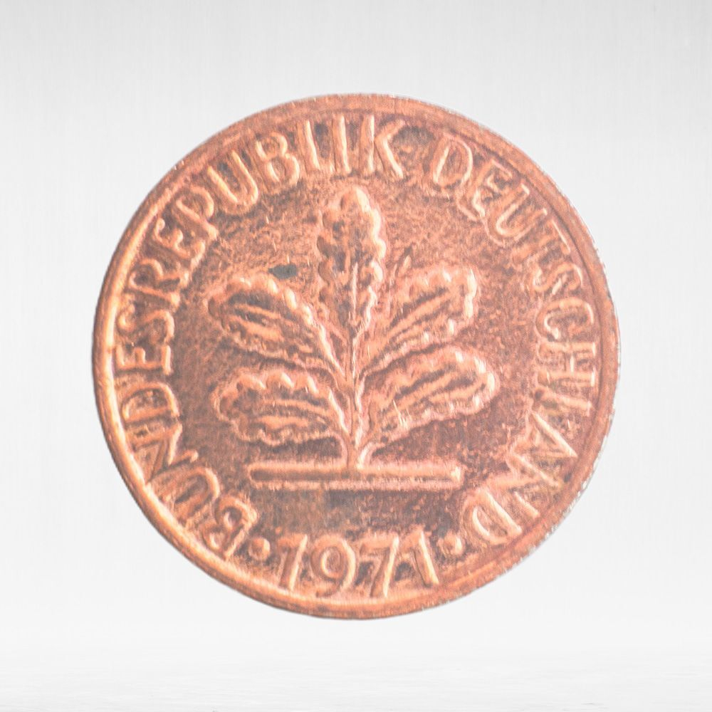Germany, 1 Pfennig, 1971, (Karlsruhe Mint - "G"), VF