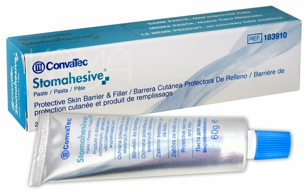 1 шт. Паста Герметик 183910 Стомагезив ConvaTec для защиты и выравнивания кожи вокруг стомы, туба 60 г.