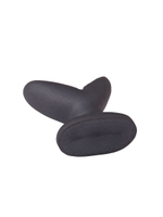 Анально-вагинальный плаг A Blooming tulip - 11 см. (Цвет: черный)